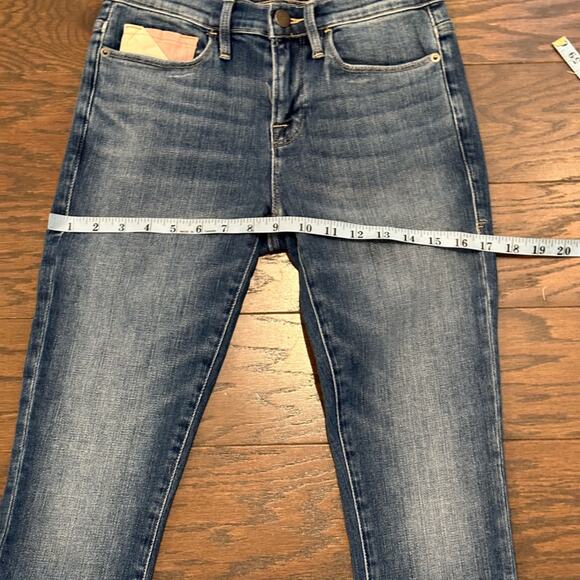 Frame Le Skinny De Jeanne Willow Spring Colorful Pocket Jeans Size 26 - Picture 9 of 13